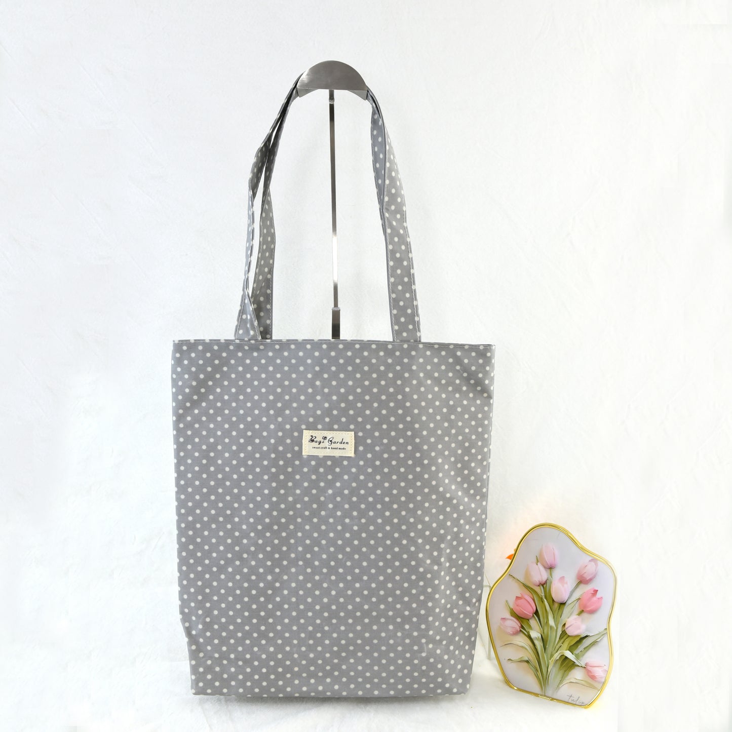 Waterproof polka dot shoulder bag