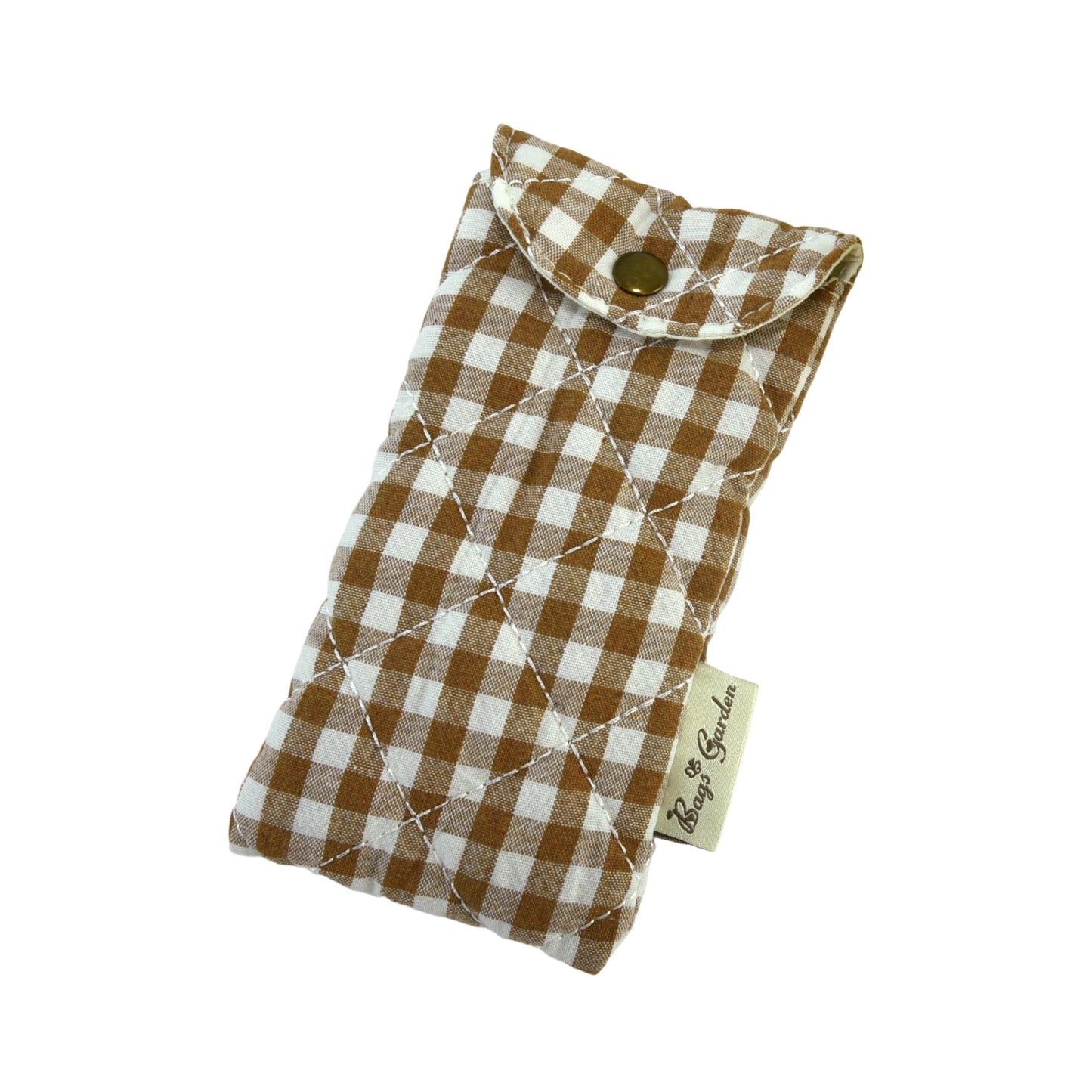 Funda de Gafas de Algodón Acolchada con Vichy Grande