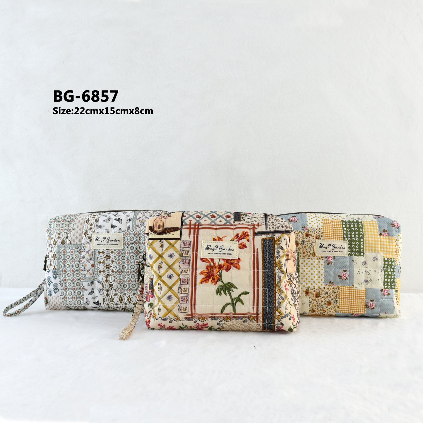 Neceser pequeño Patchwork Floral Algodón