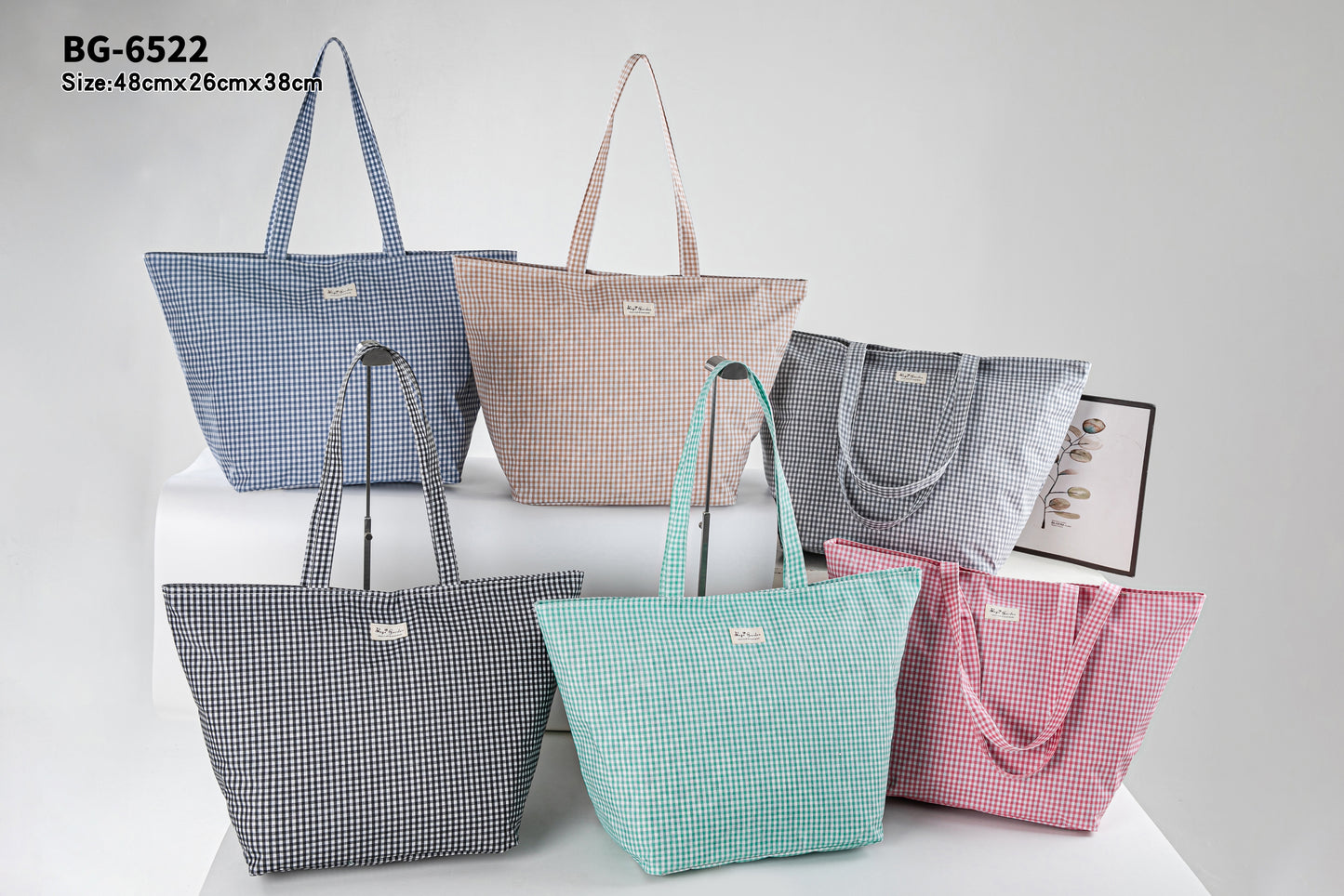 Vichy waterproof beach bag