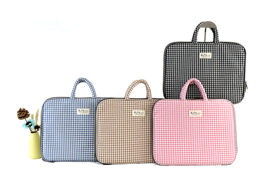 Vichy cotton computer case