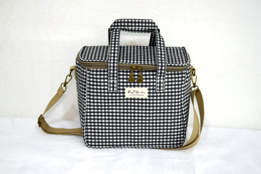 Bolsa Nevera Impermeable Vichy | Bolsa Térmica Almuerzo con Cremallera