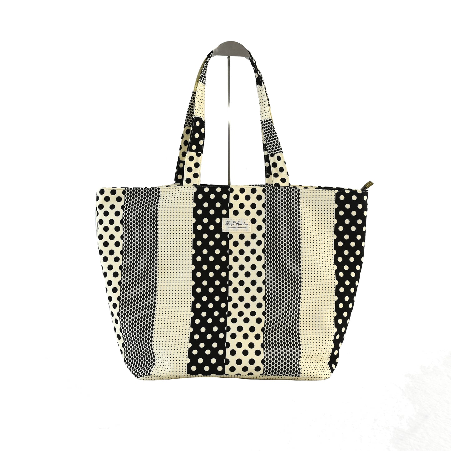 Bolso Tote de Algodón Patch Lunares