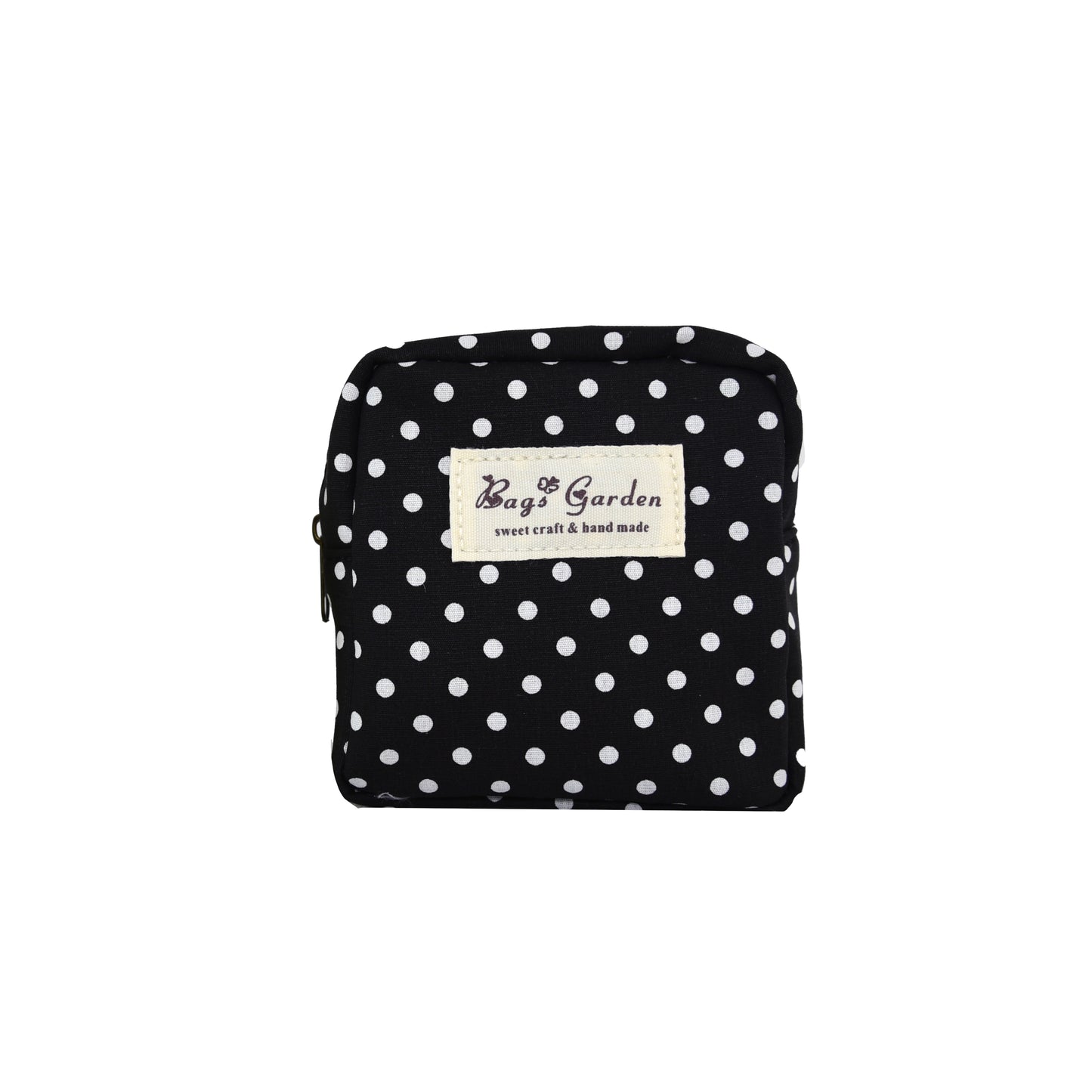 Polka dot cotton purse