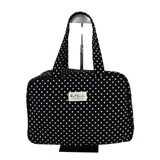 Bolso de mano de algodón lunares