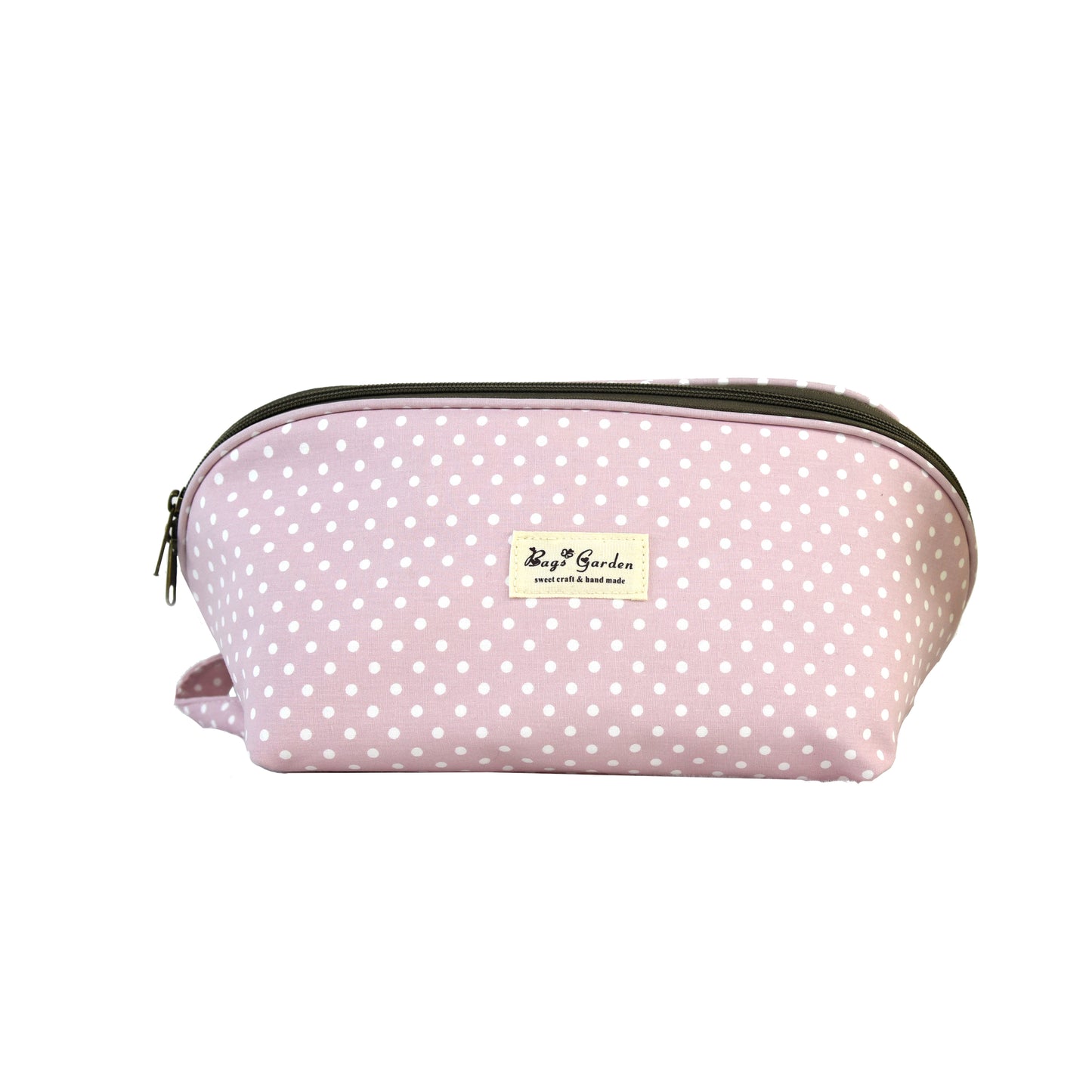 Polka dot cotton storage bag for bras and underwear