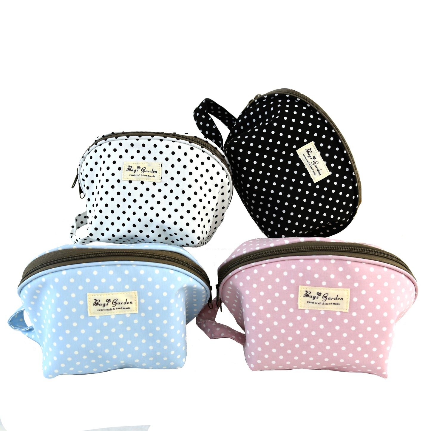 Neceser Semicircular con Lunares – Para Ropa Interior y Sujetadores