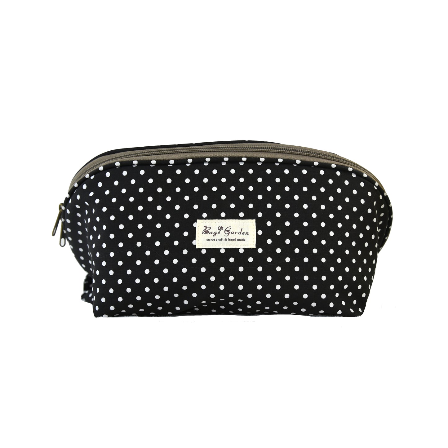 Polka dot cotton storage bag for bras and underwear