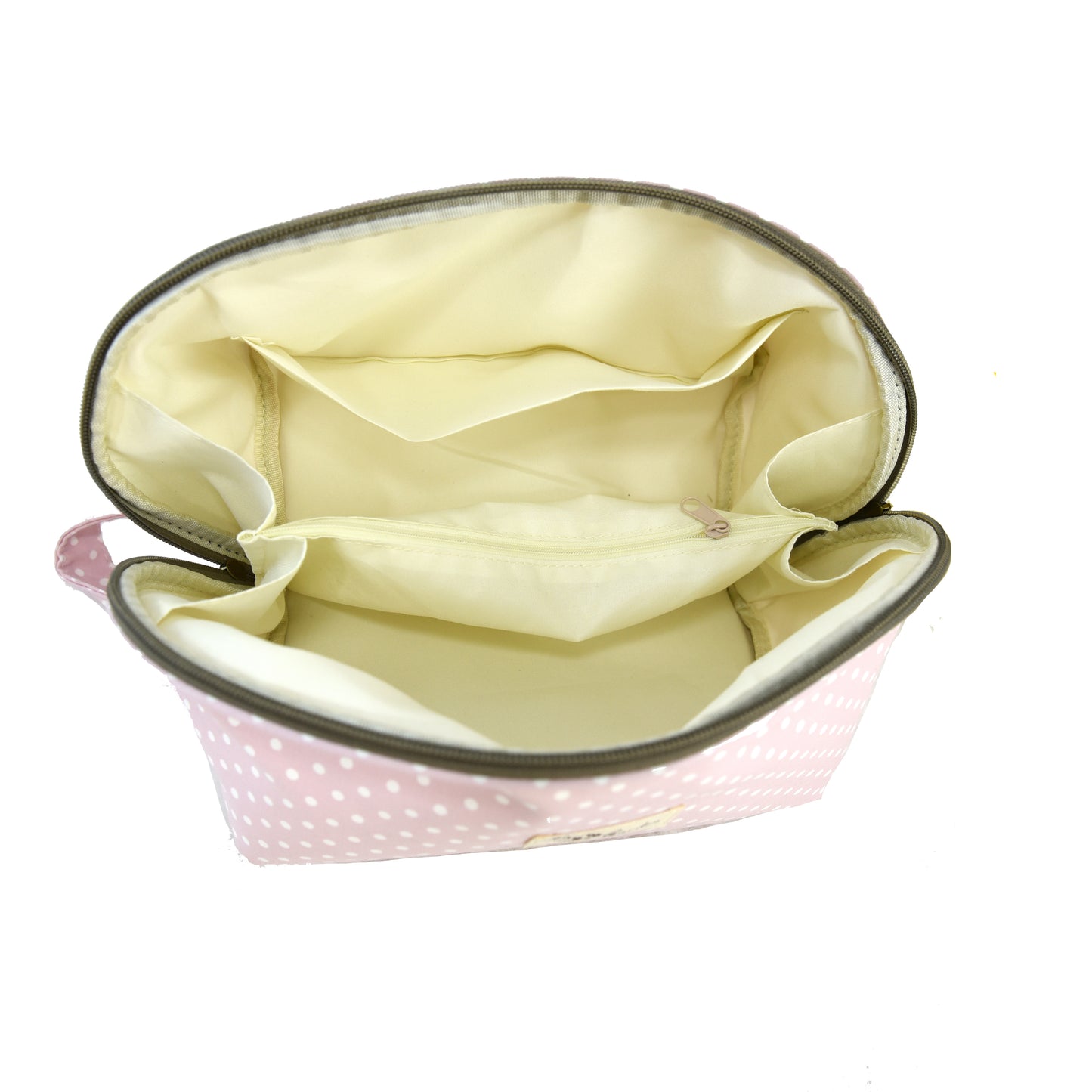 Polka dot cotton storage bag for bras and underwear