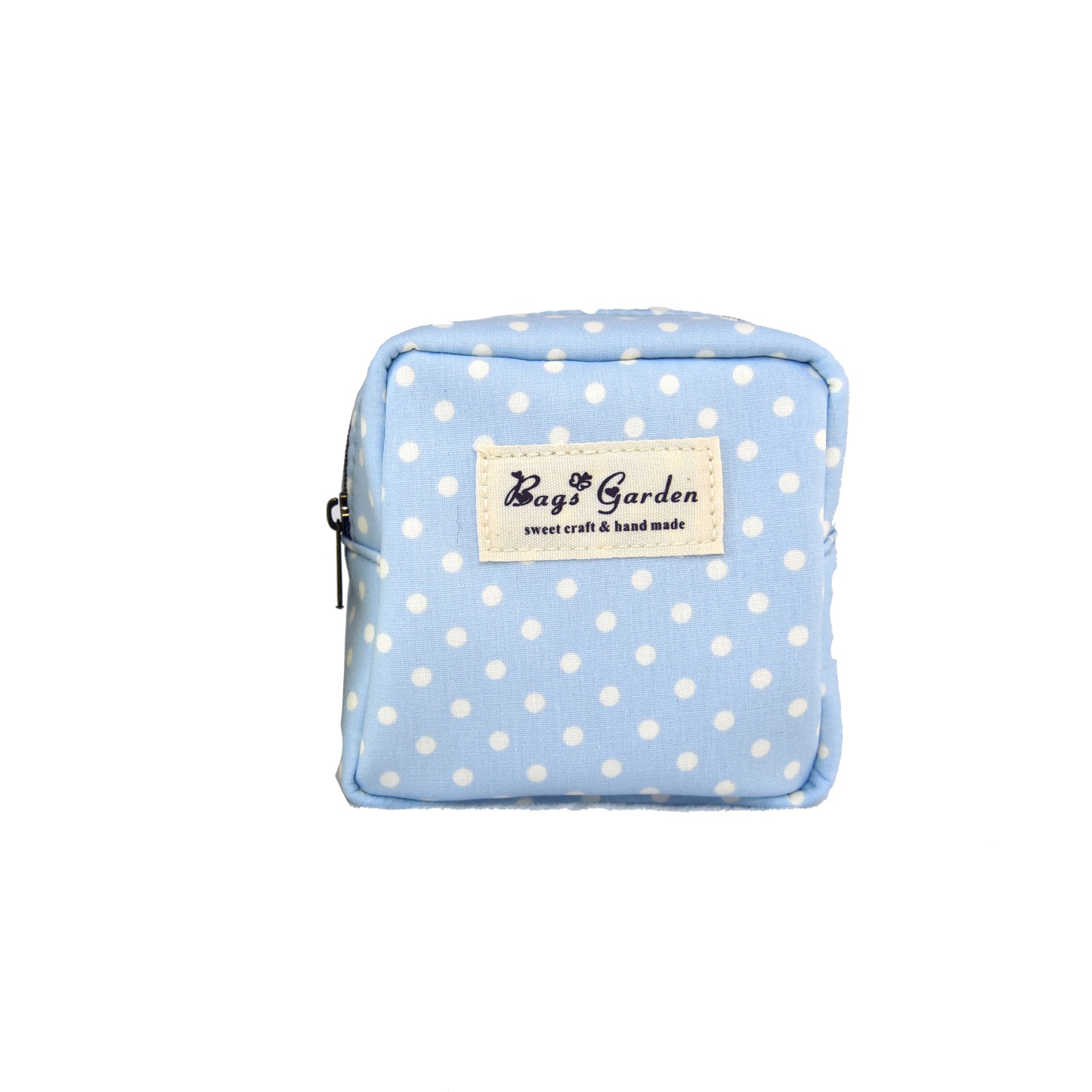 Polka dot cotton purse
