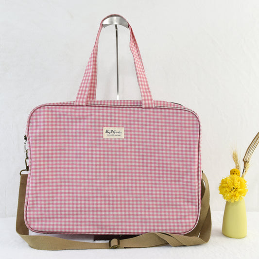 Maletita Impermeable Vichy | Bolsa de Viaje y Maternidad