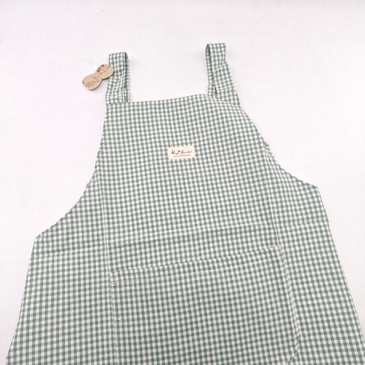 Delantal Impermeable Vichy | Delantal de Cocina con Bolsillo y Lazo en la Espalda