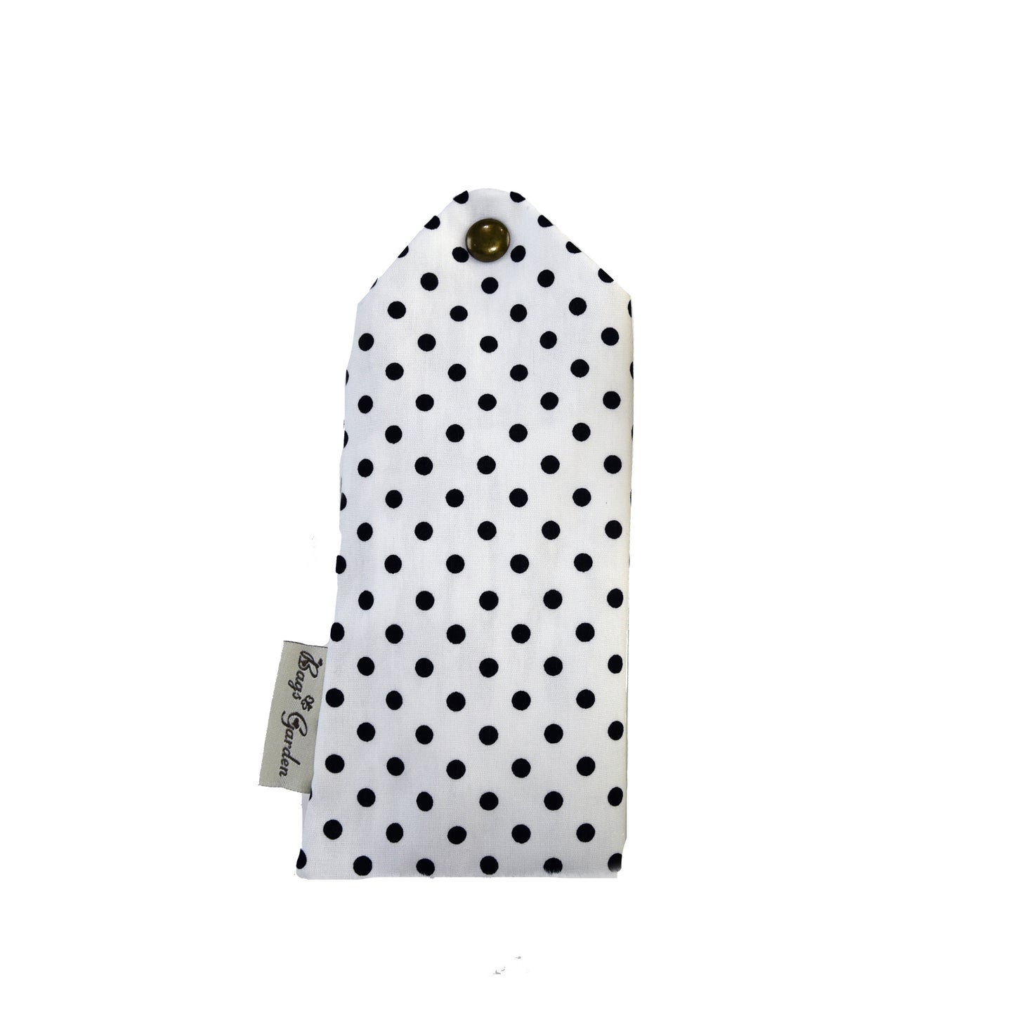 Polka dot cotton glasses case