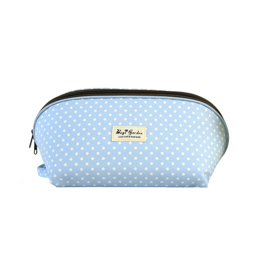Polka dot cotton storage bag for bras and underwear