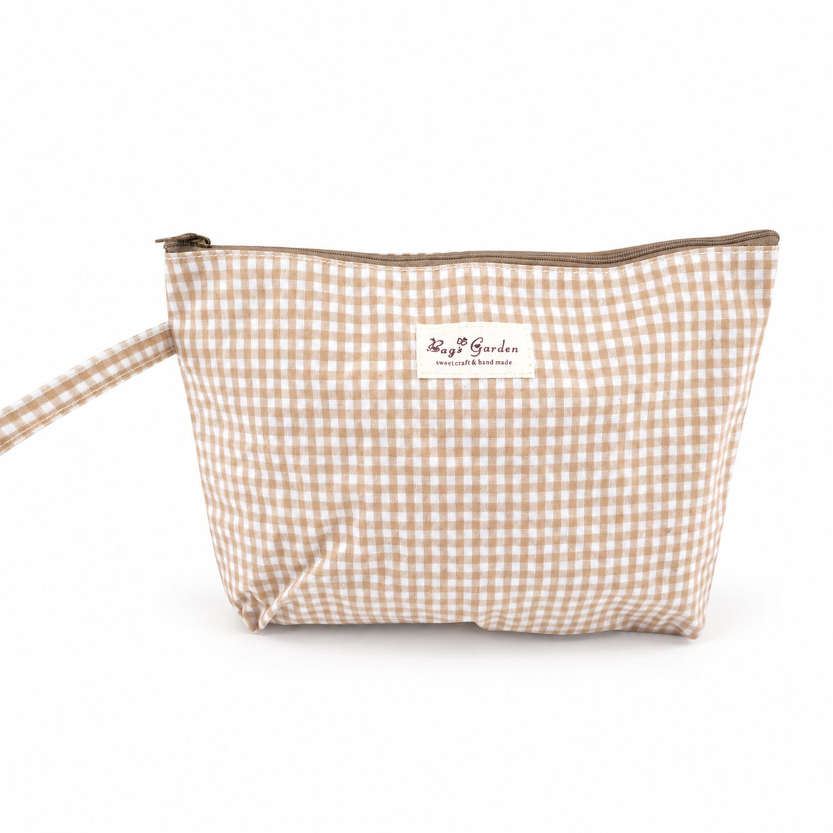 Neceser Grande Vichy Impermeable con Asa de Muñeca y Cremallera