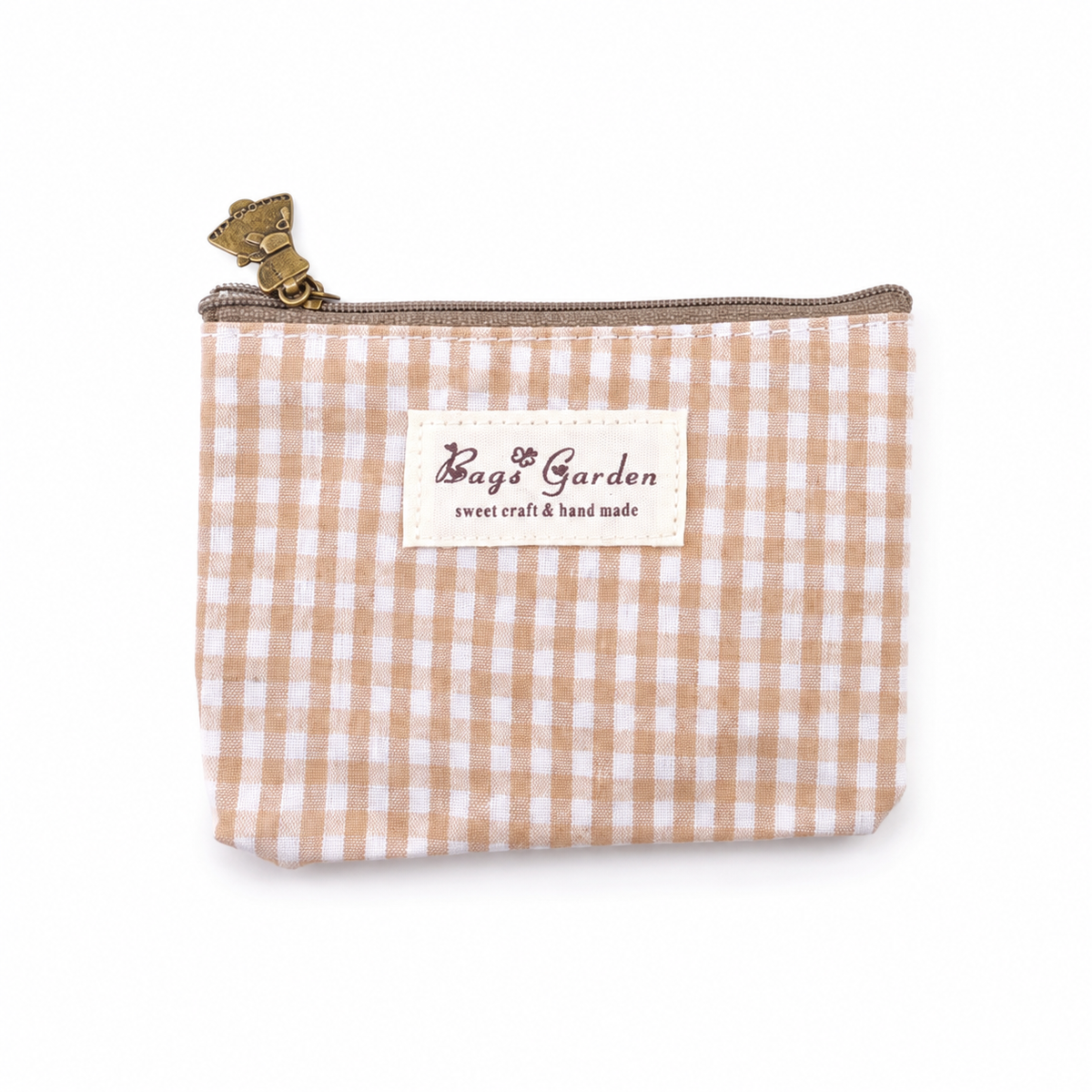 Monedero Vichy Impermeable con Cremallera