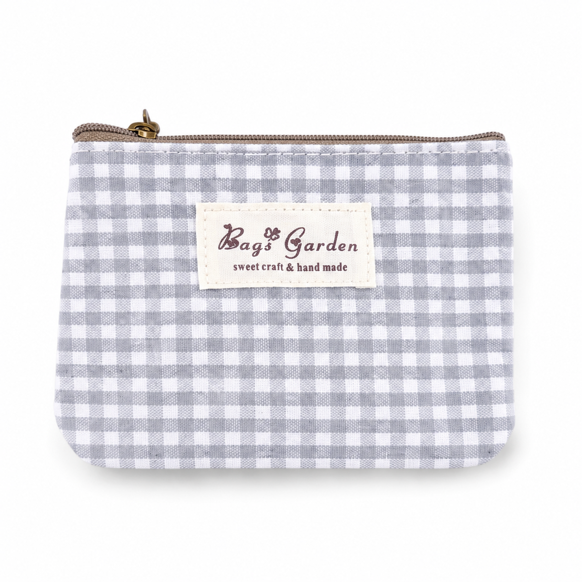 Monedero Vichy Impermeable con Cremallera