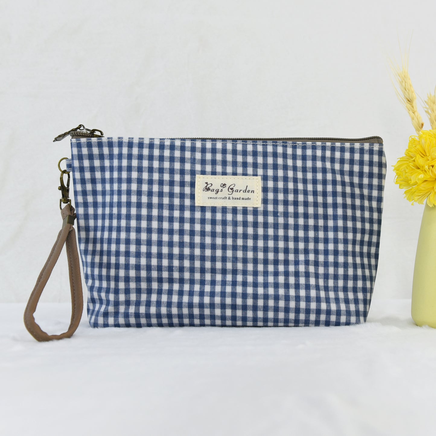 Neceser Mediano Impermeable Vichy | Bolsa de Aseo con Cremallera