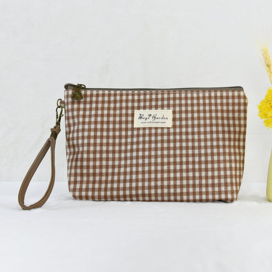 Neceser Mediano Impermeable Vichy | Bolsa de Aseo con Cremallera
