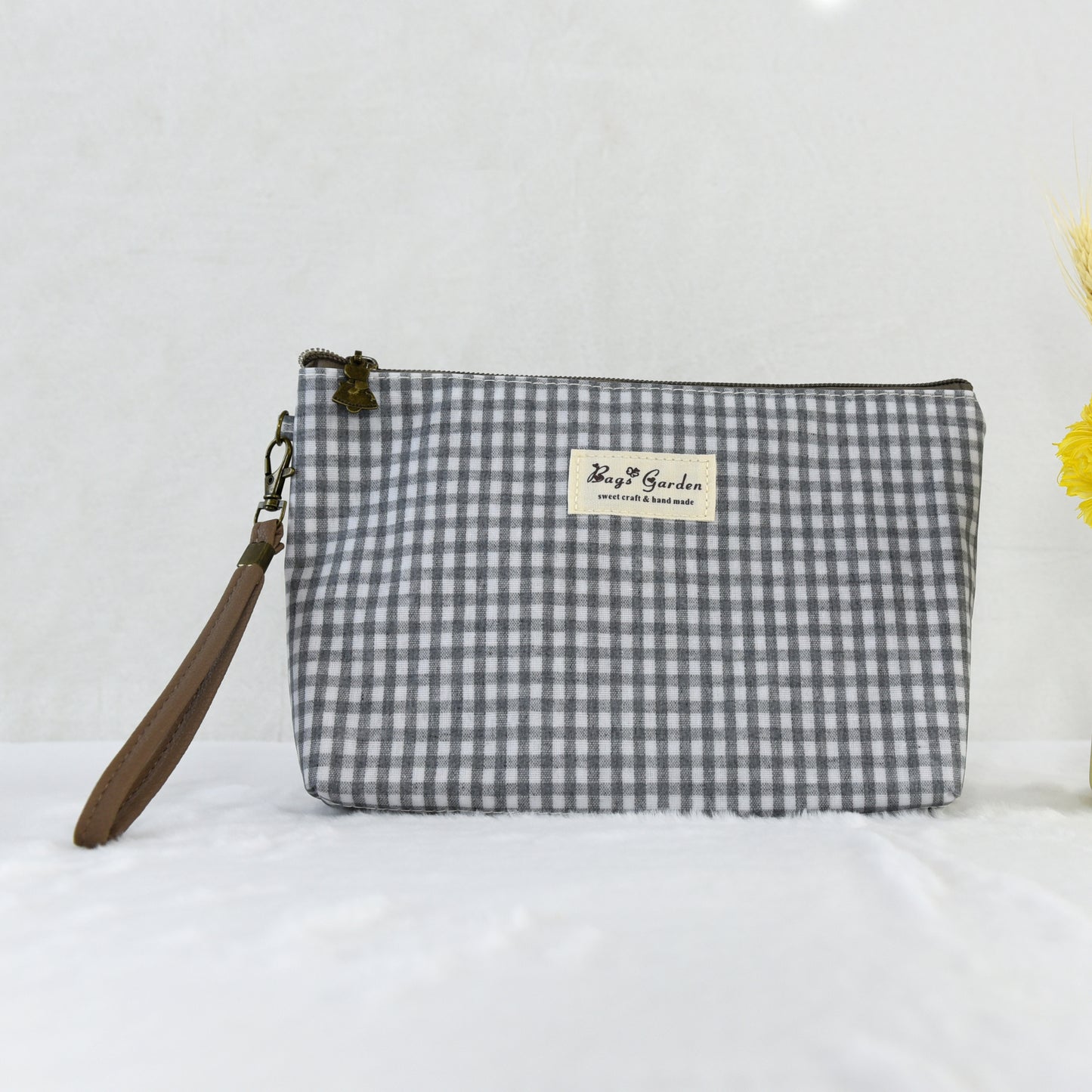 Neceser Mediano Impermeable Vichy | Bolsa de Aseo con Cremallera