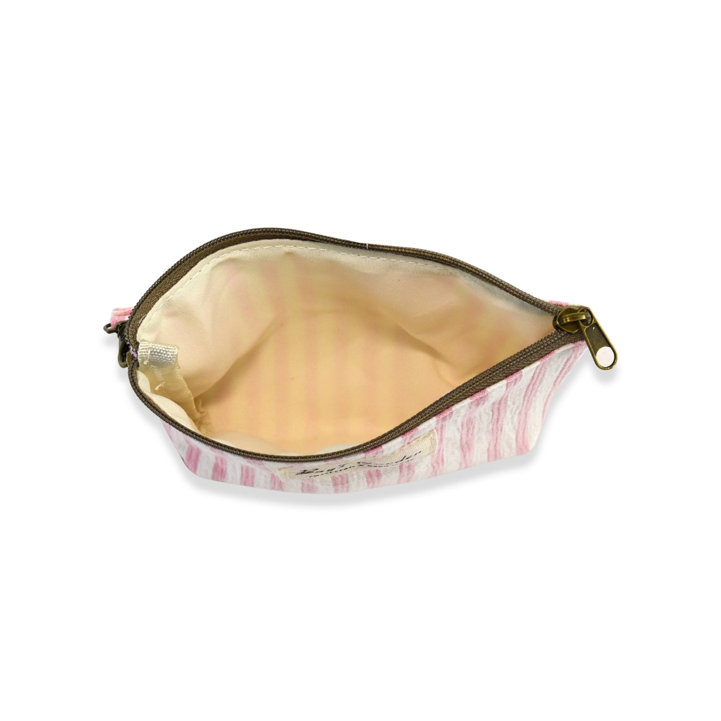 Monedero de Algodón con Rayas 15x11 cm | Mini Neceser con Cremallera