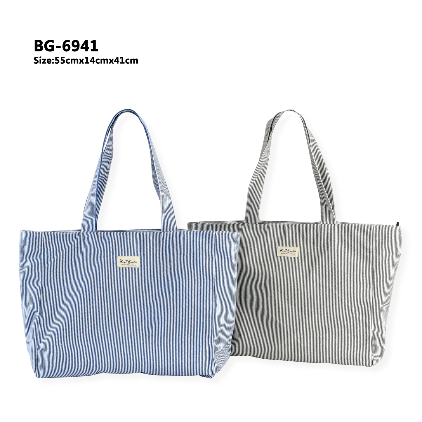 Bolso Playa Grande de Algodón | Tote Verano Amplio con Cremallera