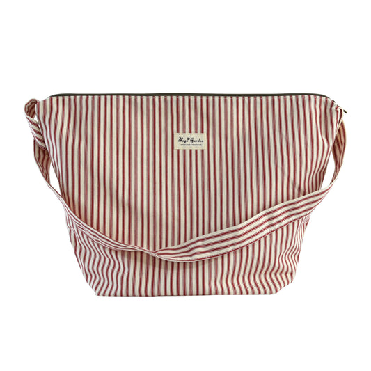 Bolso Bandolera Grande de Algodón con Rayas Bolso Cruzado