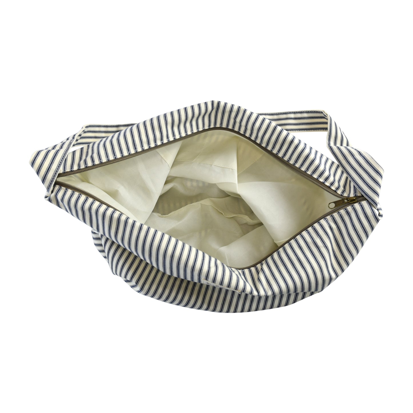 Bolso Bandolera Grande de Algodón con Rayas Bolso Cruzado