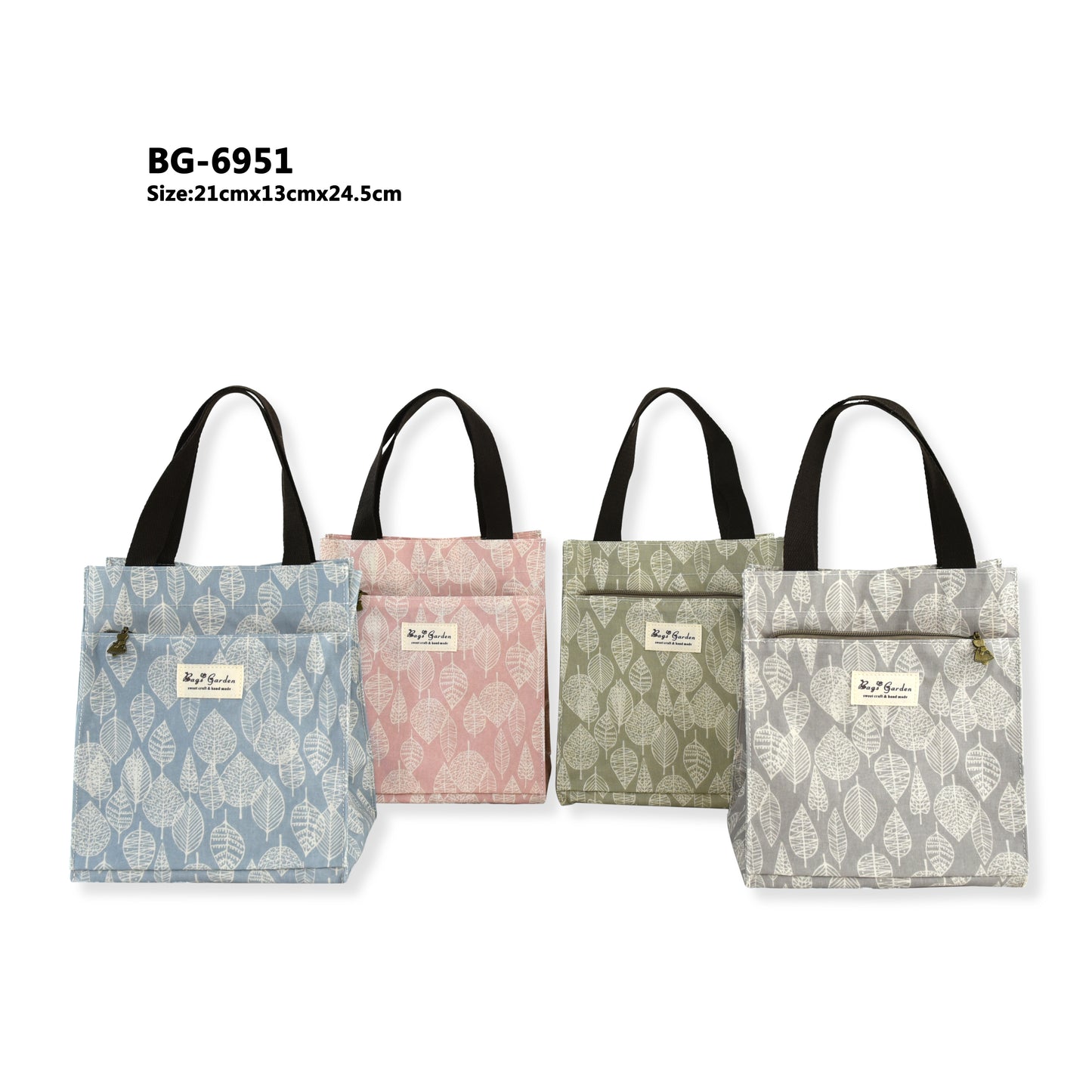 Bolsa de Almuerzo Impermeable Botánico Leaf | Lunch Bag y Bolsa de Mano