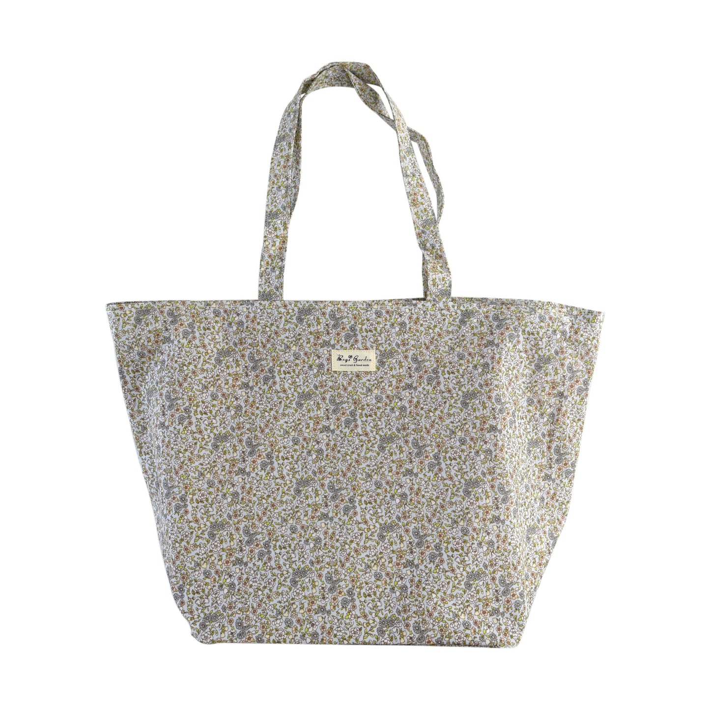 Bolso de Playa Floral Grande Impermeable con Cremallera y Asas Largas para Viajes, Piscina y Uso Diario