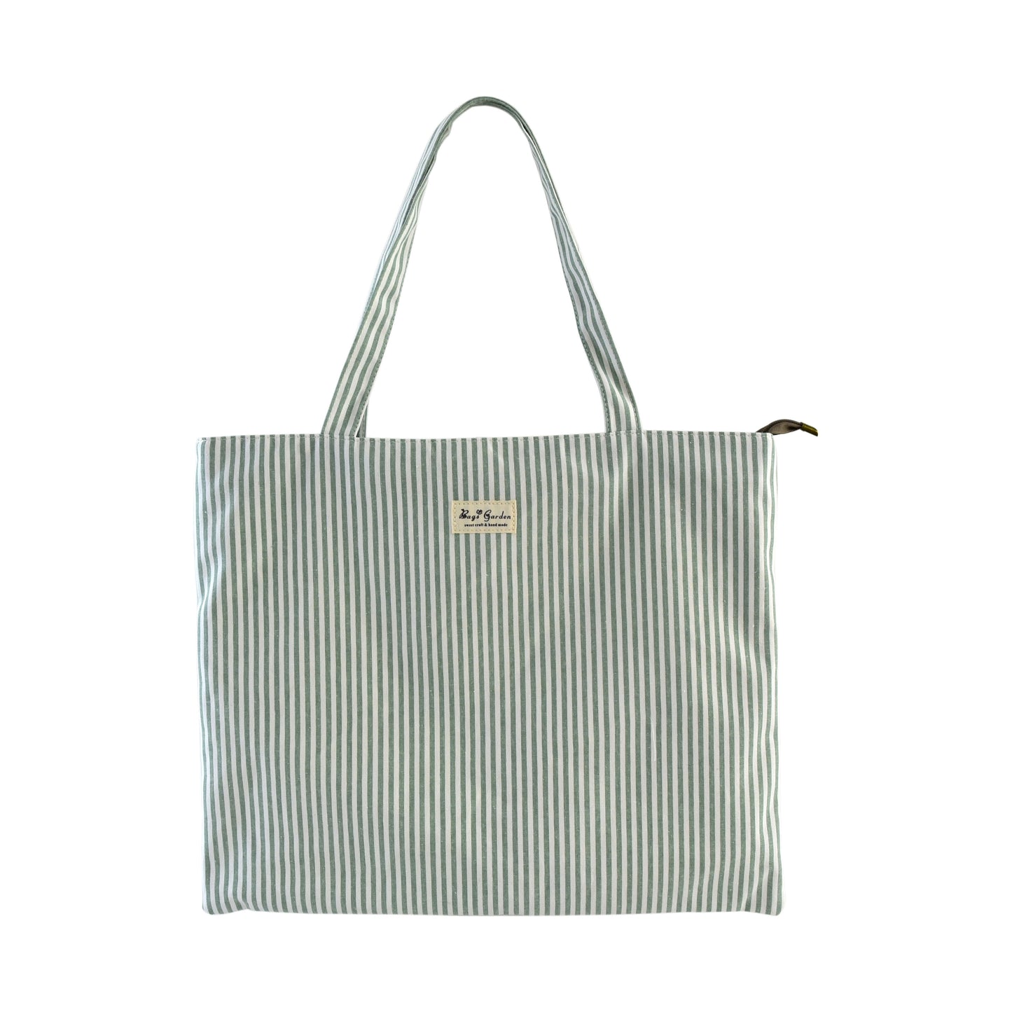 Bolso Tote de Algodón con Diseño de Rayas