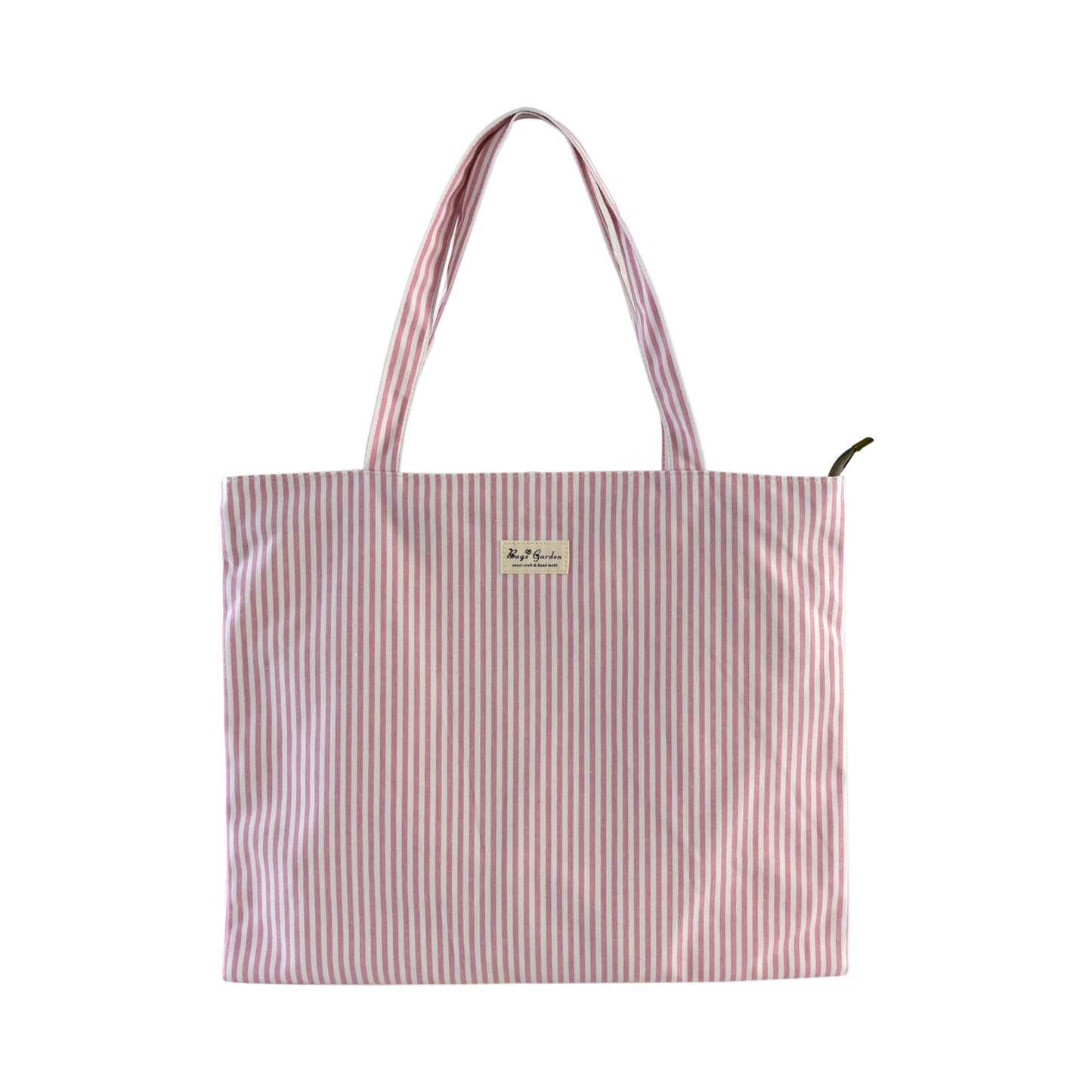 Bolso Tote de Algodón con Diseño de Rayas