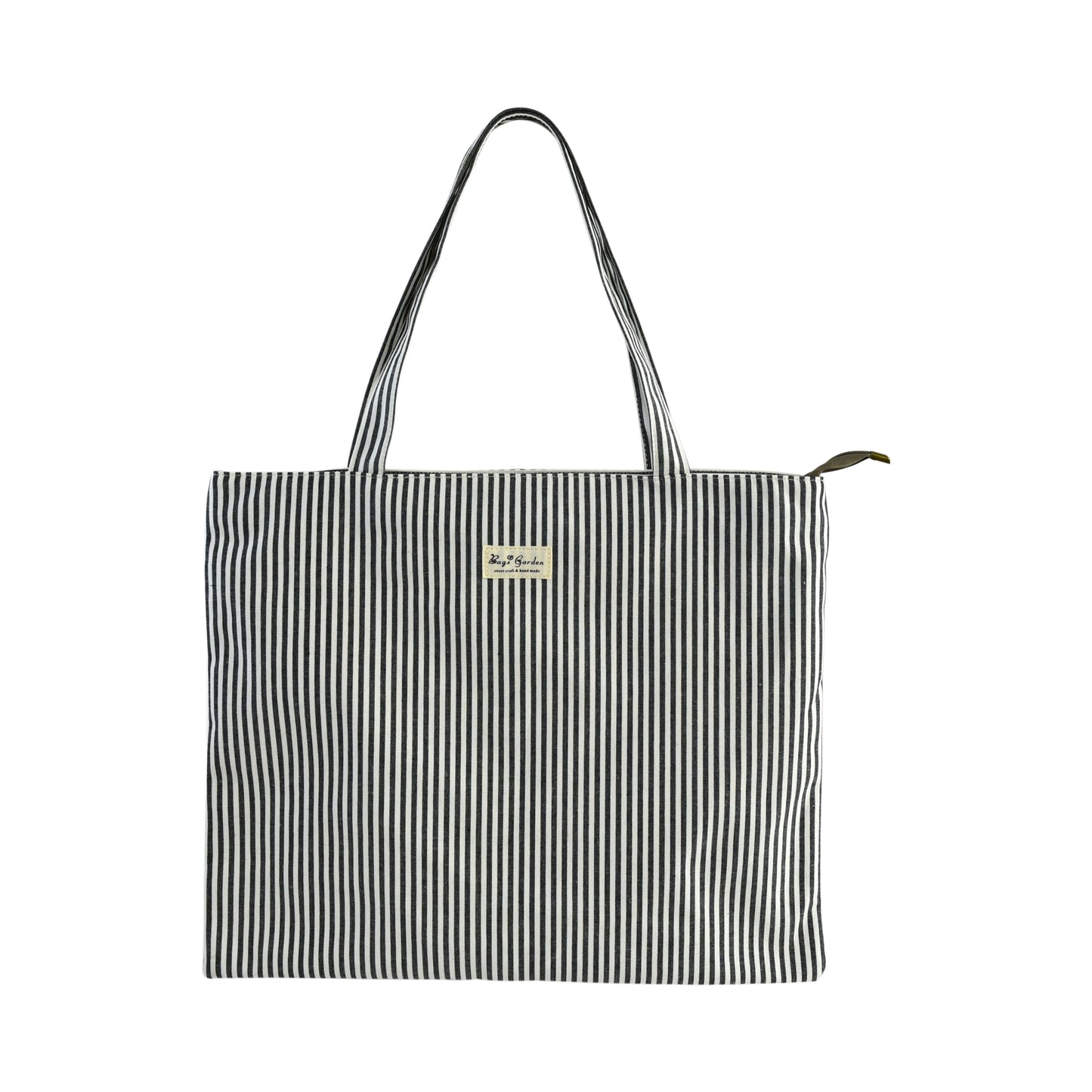 Bolso Tote de Algodón con Diseño de Rayas