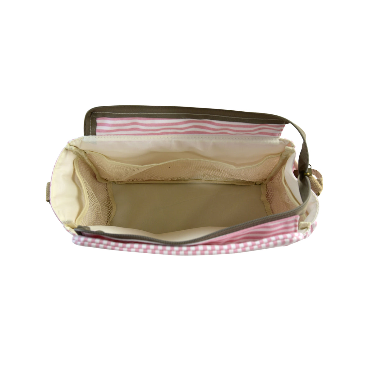 Organizador de Carrito de Bebé Rayas Algodón | Bolsa Maternal Multifuncional
