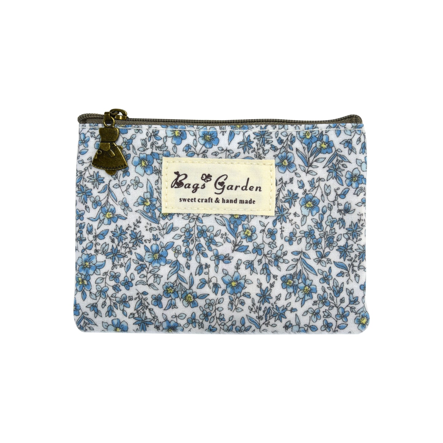 Monedero Floral Pequeño con Cremallera