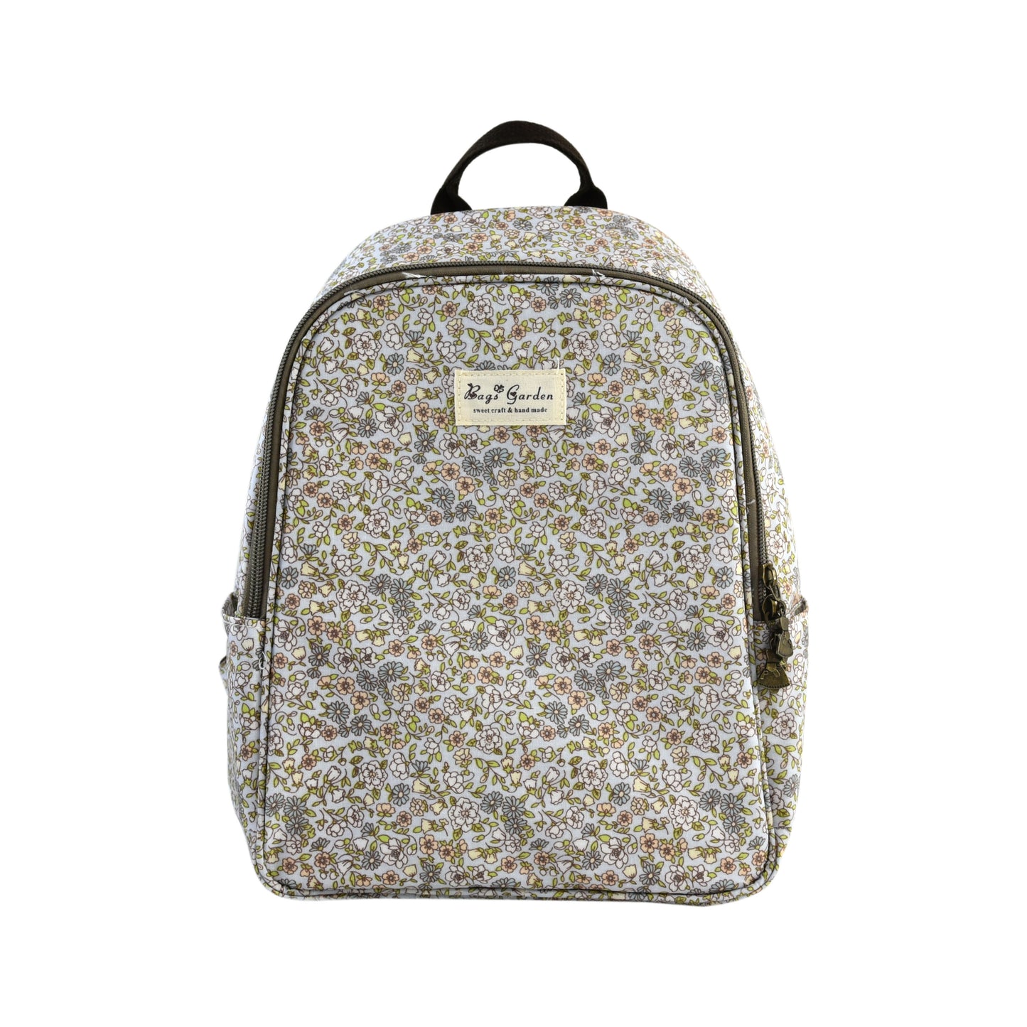 Mochila Nevera Floral Impermeable con Interior Térmico, Doble Cremallera, Bolsillos Laterales y Tirantes Ajustables