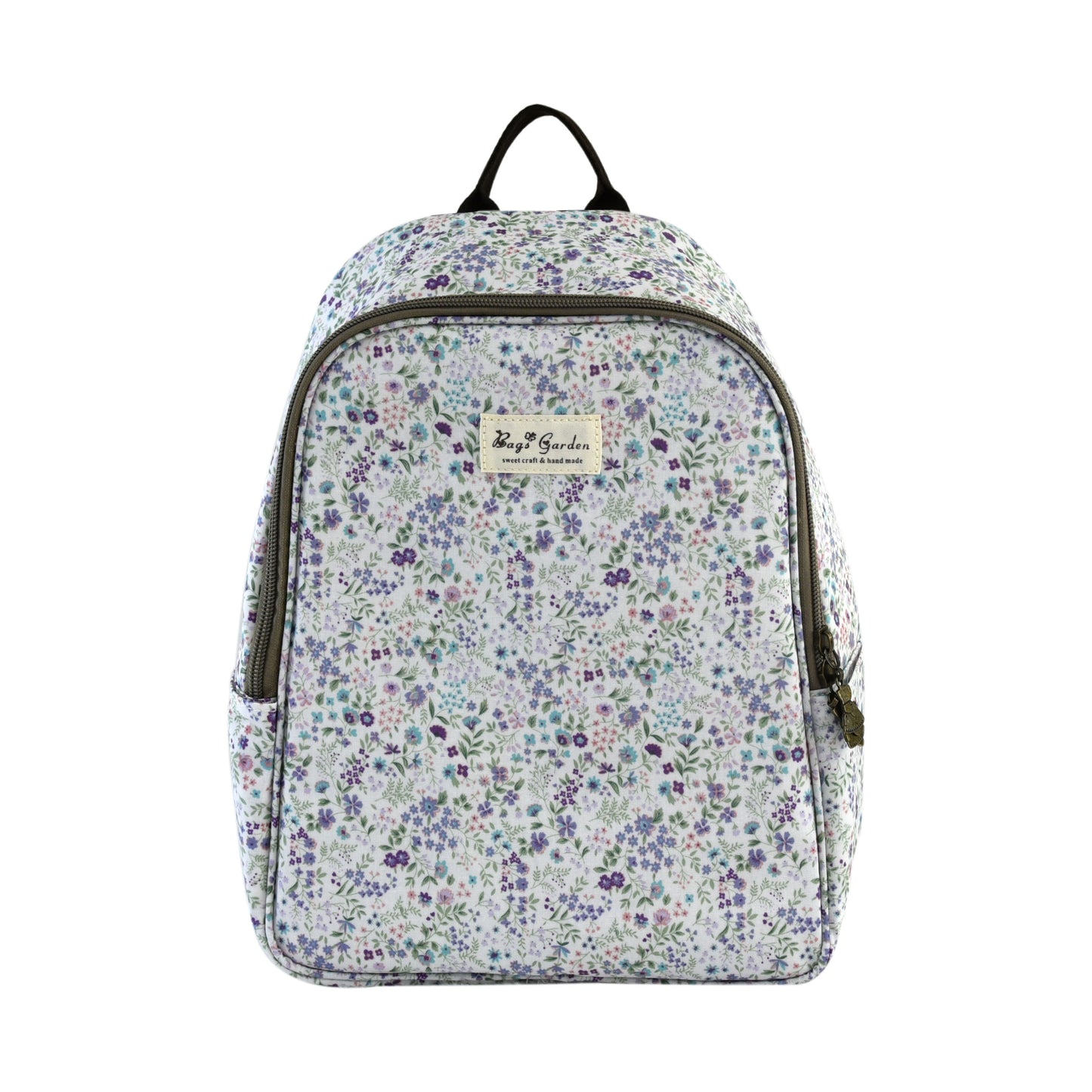Mochila Nevera Floral Impermeable con Interior Térmico, Doble Cremallera, Bolsillos Laterales y Tirantes Ajustables