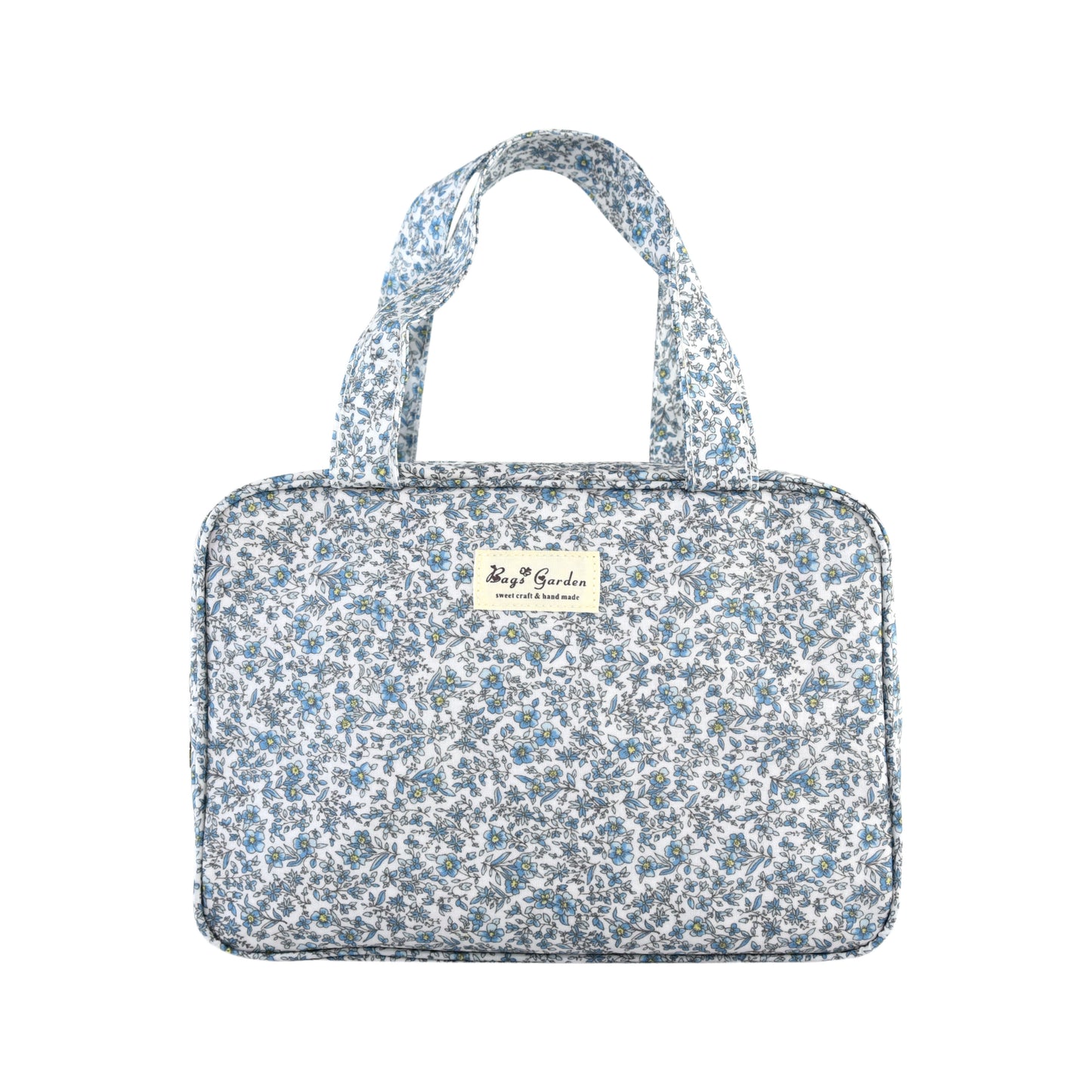Bolso Impermeable de Flores con Doble Compartimento y Asas