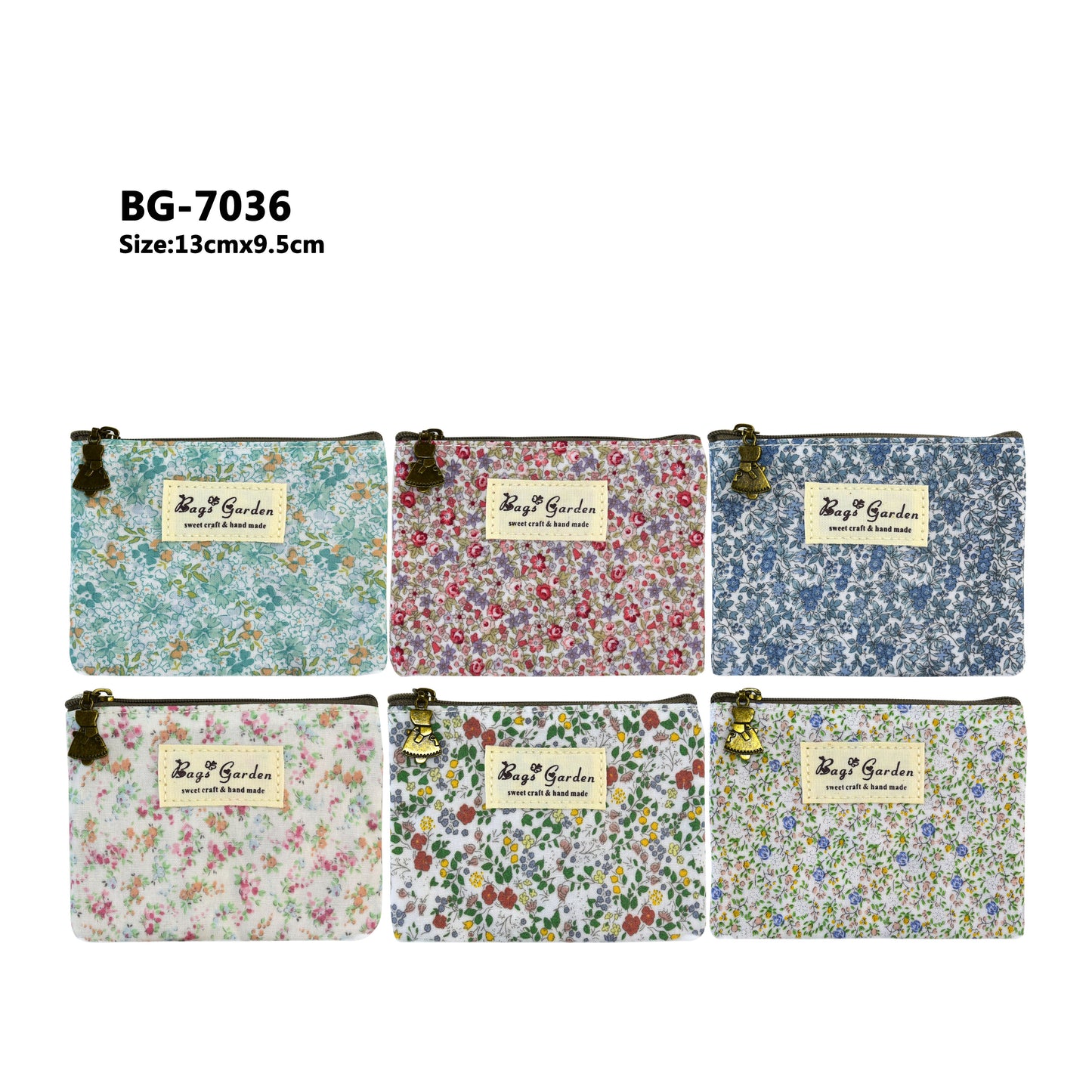 Monedero Impermeable con Flores