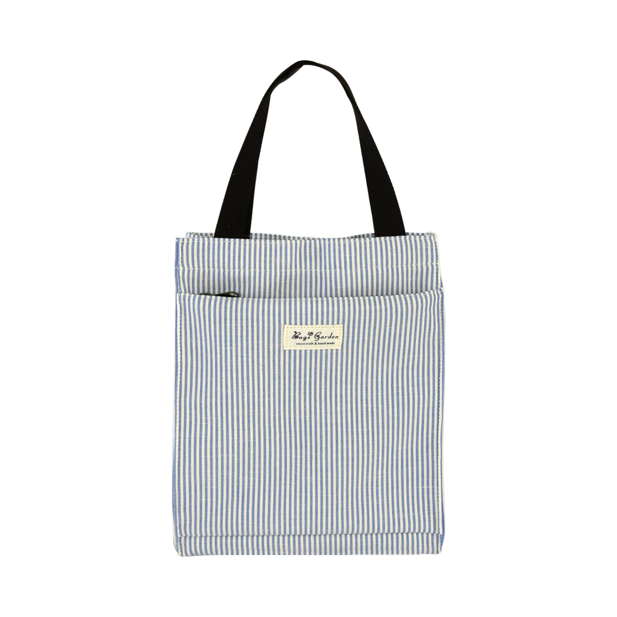 Bolso de Mano de Algodón a Rayas