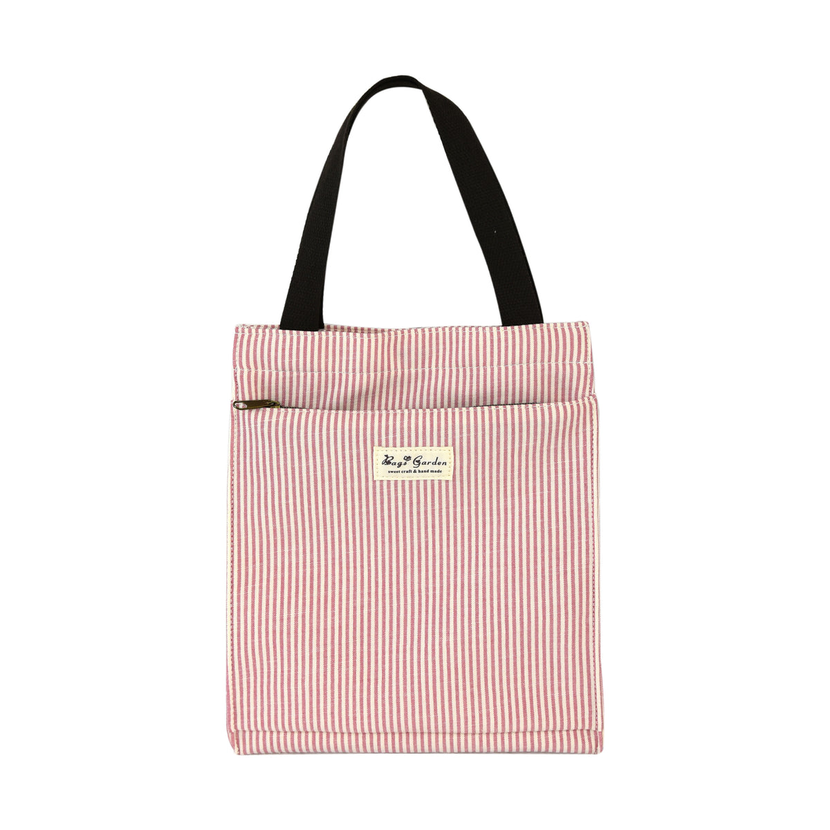Bolso de Mano de Algodón a Rayas