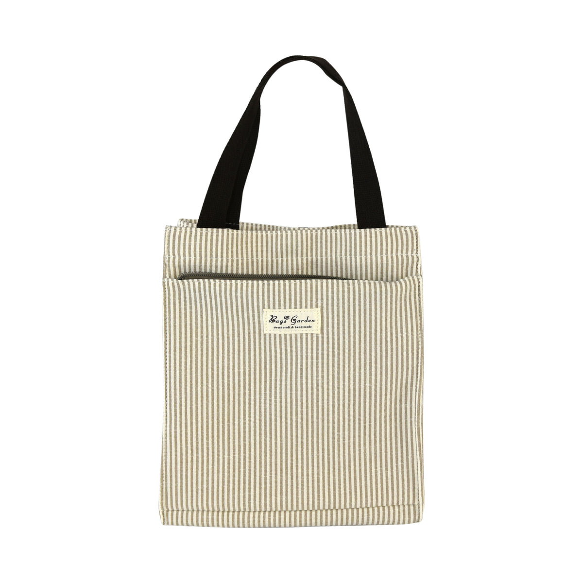 Bolso de Mano de Algodón a Rayas
