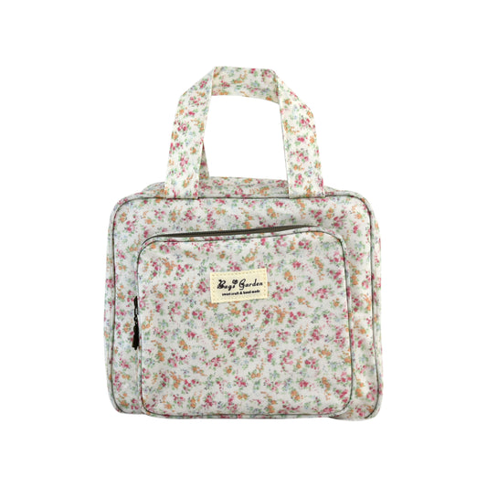 Neceser Pequeño Colgable Impermeable Floral | Bolsa de Aseo de Viaje