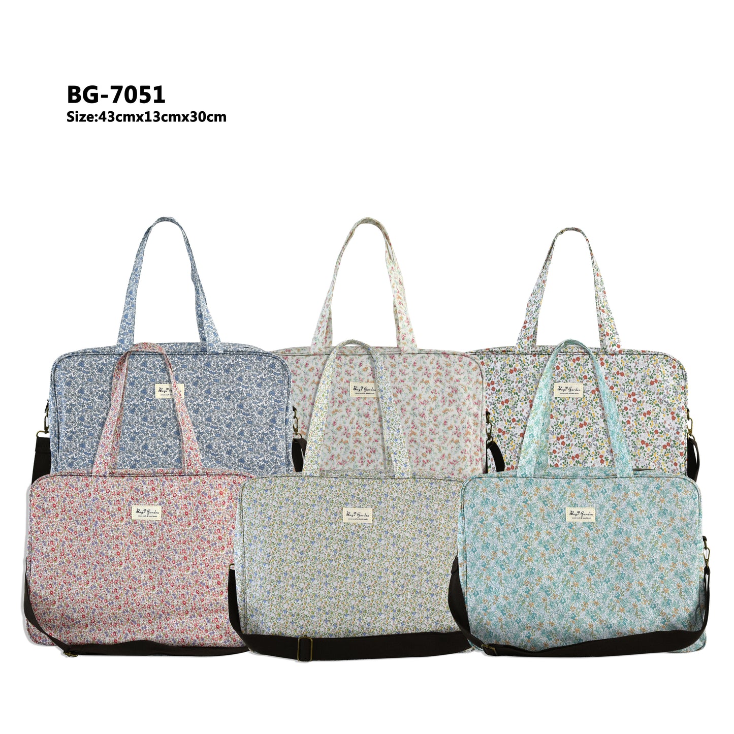 Maletita Impermeable Floral | Bolsa de Viaje y Maternidad