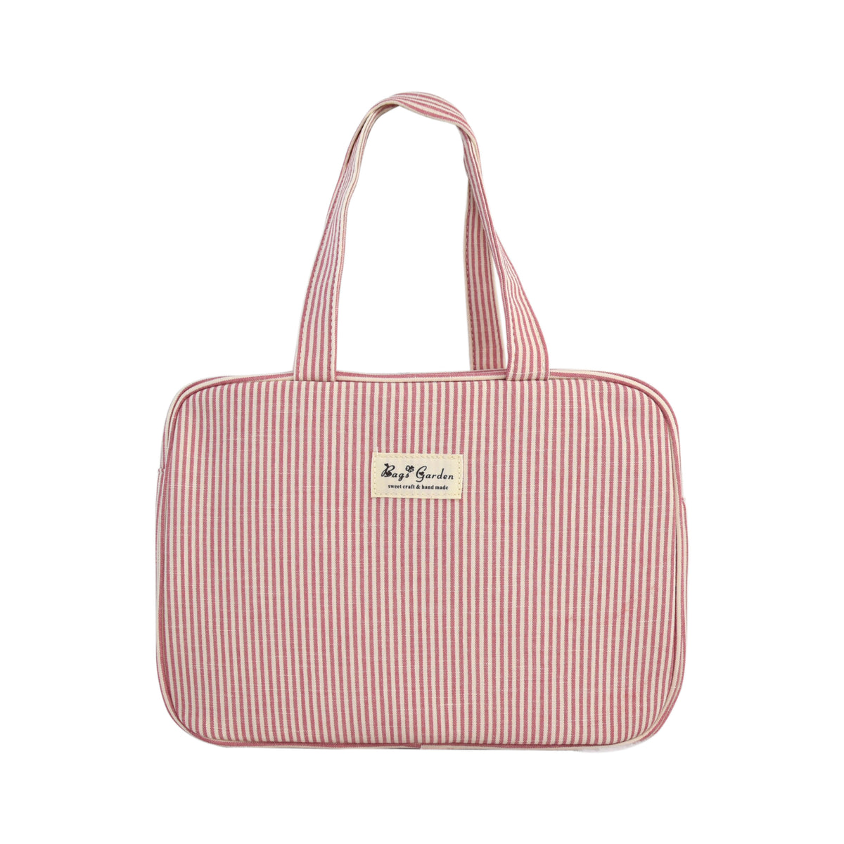 Bolso con Asas de Algodón a Rayas