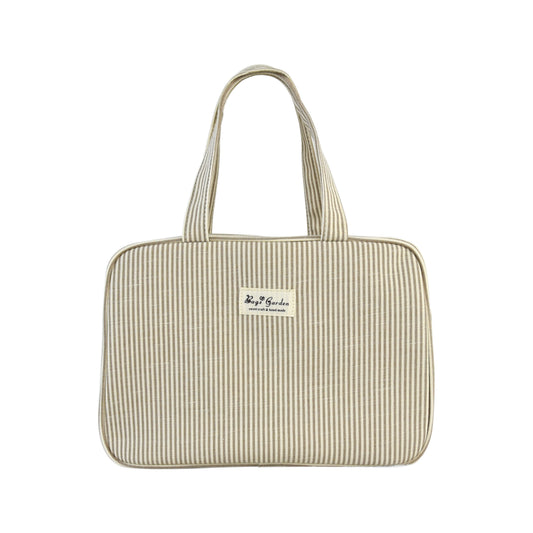 Bolso con Asas de Algodón a Rayas