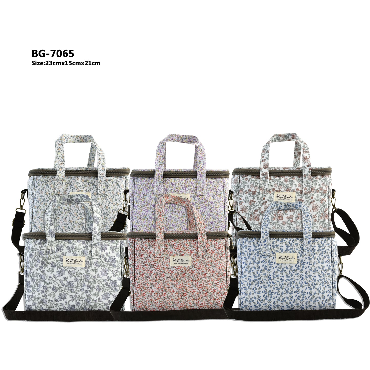 Bolsa Nevera Impermeable Floral | Bolsa Térmica para Almuerzo y Picnic