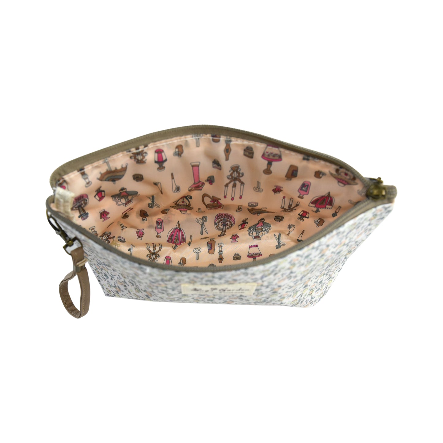 Neceser Mediano Impermeable con Flores