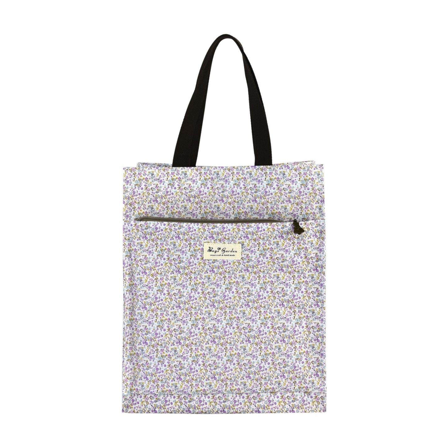 Bolso de Mano Grande Impermeable Floral | Bolsa de Almuerzo Multifuncional con Bolsillo