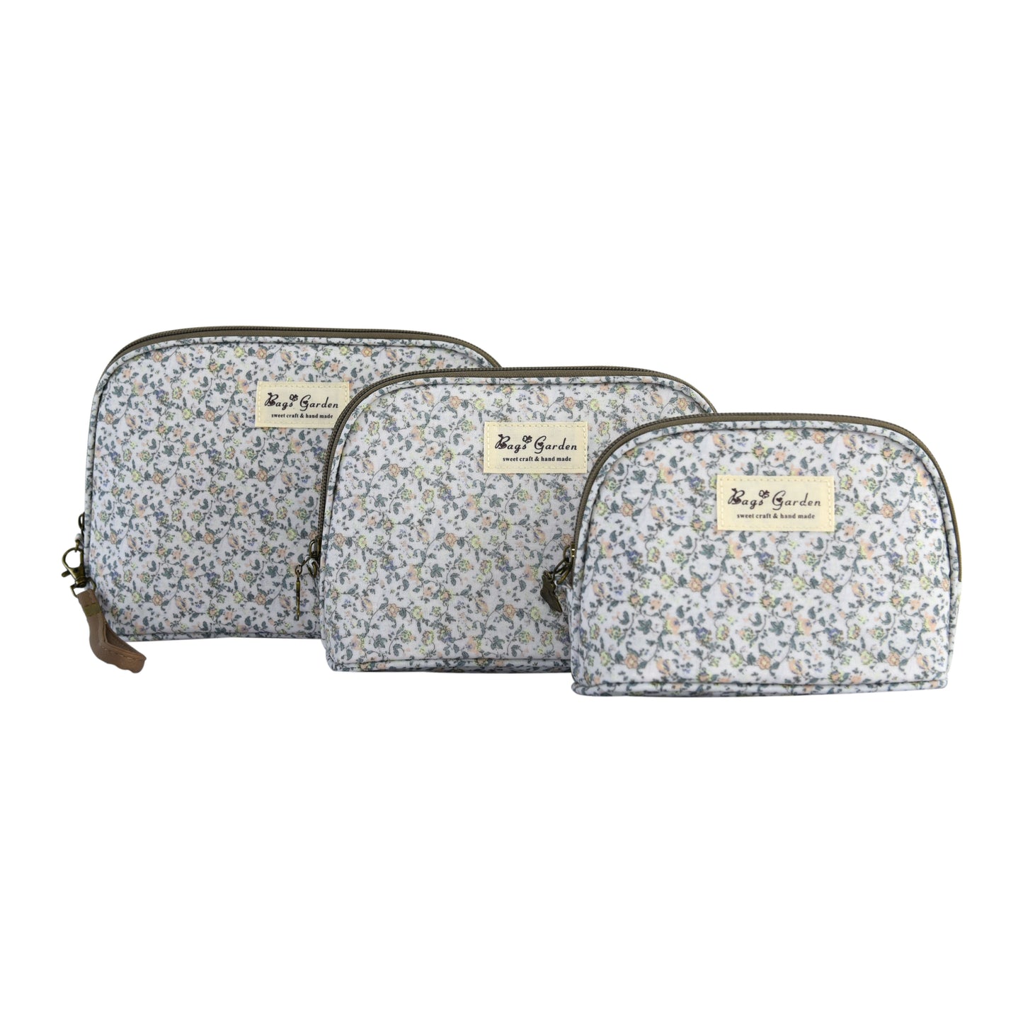 Set de 3 Neceseres Impermeables con Flores | Bolsas de Aseo y Maquillaje Multiusos para Viaje